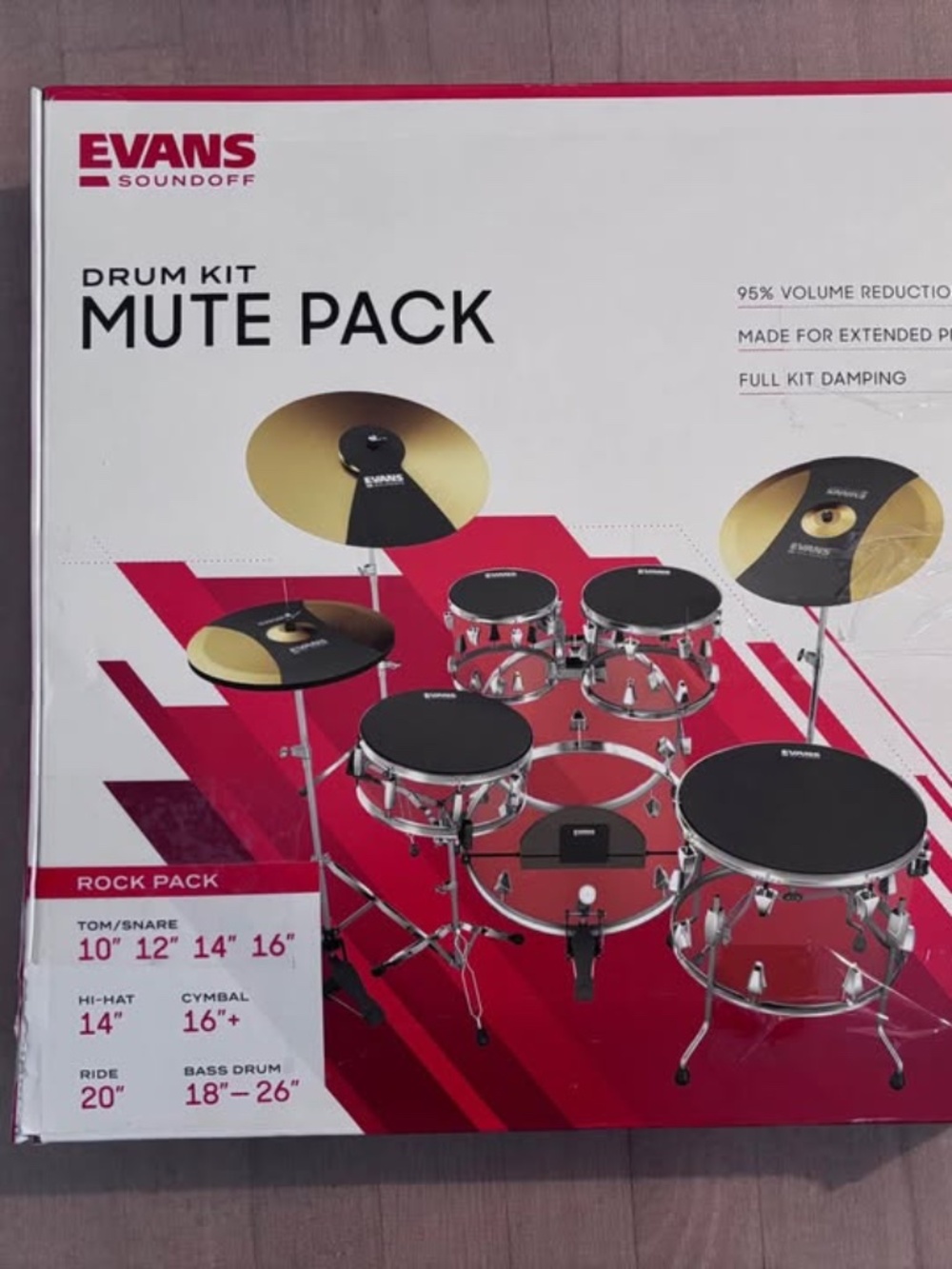 Evans Soundoff Drum Kit Mutes 10/12/14/16